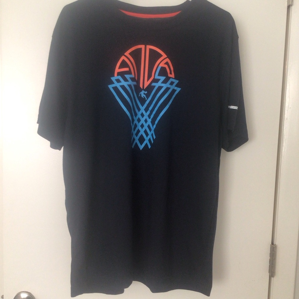 AND1 Dark Navy “Basketball Graphic” Tee